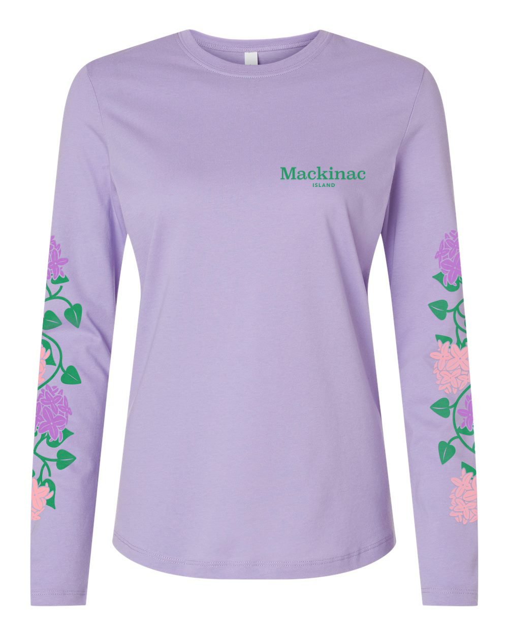 'Lilac Sleeve' Women's Long Sleeve T-Shirt