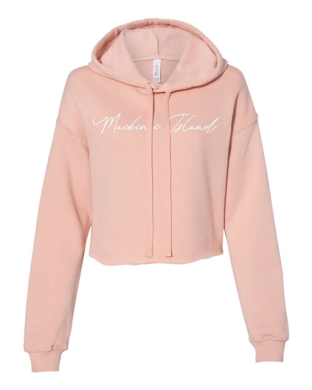 Mackinac Island Script Cropped Hoodie